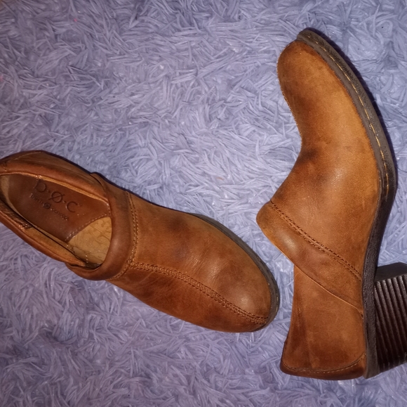 Size 7 B.O.C. Clog Small Heel Brown Shoes - Picture 6 of 7